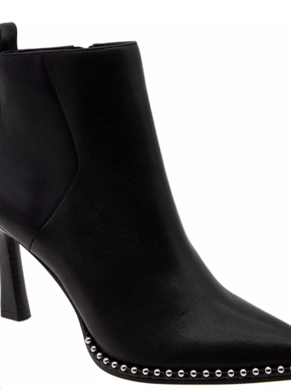 BCBGeneration Black Studded Pointed Toe Ankle Boots - Picture 2 of 8